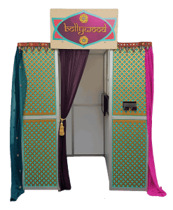 picture of the bollywood booth for indian weddings