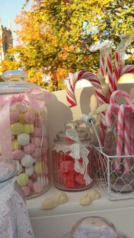 picture of the sweets that comes with the candy cart