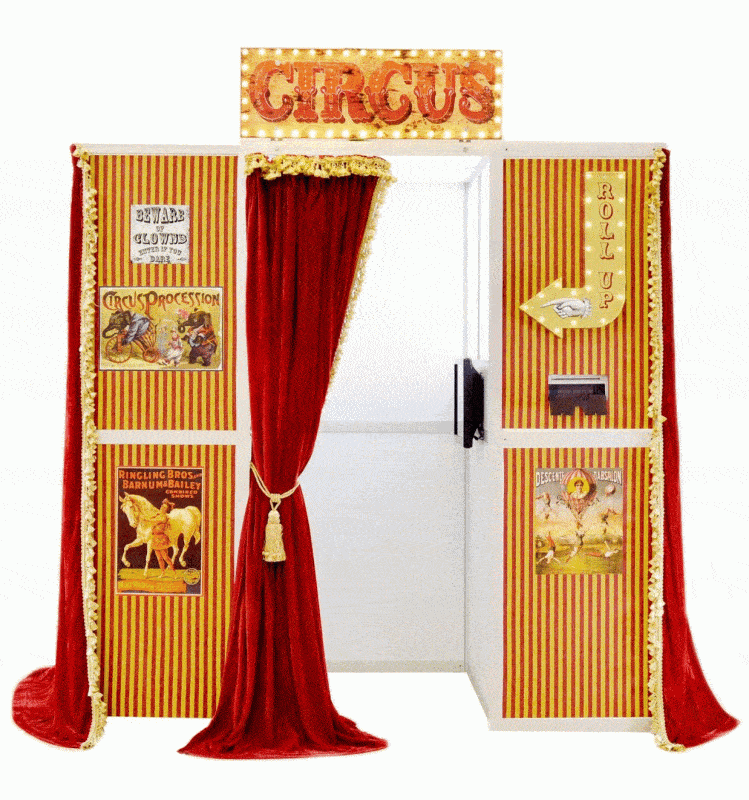vintage circus photo booth hire