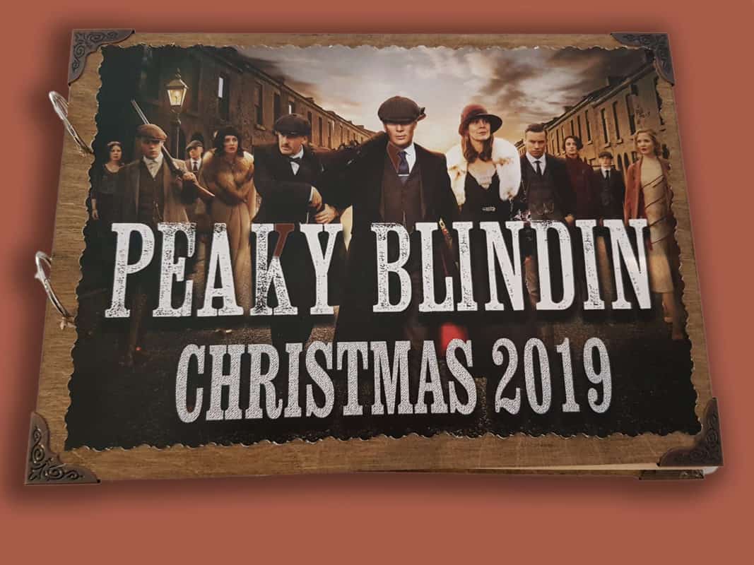 Peaky Blinders Guestbook with background